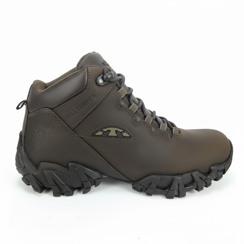 Bota Bull Terrier Sparks Masculina Couro Legítimo Adventure Original Trilha Conforto Solado Aderente