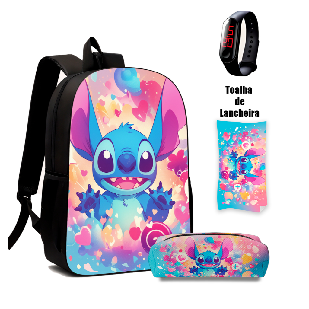 Mochila Infantil Mochilas Infantis + Toalha Infantil + Estojo + Relogio Digital Feminina Mochila Infantil Menina Mochila em Oferta na Shopee