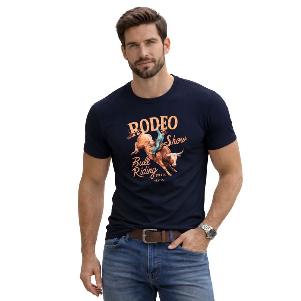 Camisa Masculina Rodeo Estampa Country Camiseta Algodão