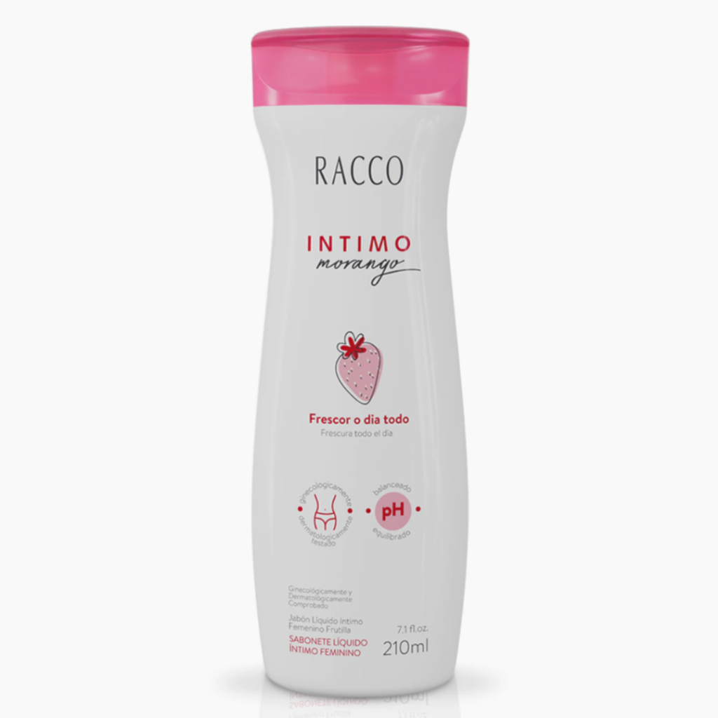Sabonete Líquido Intimo Feminino Morango 210ml Racco