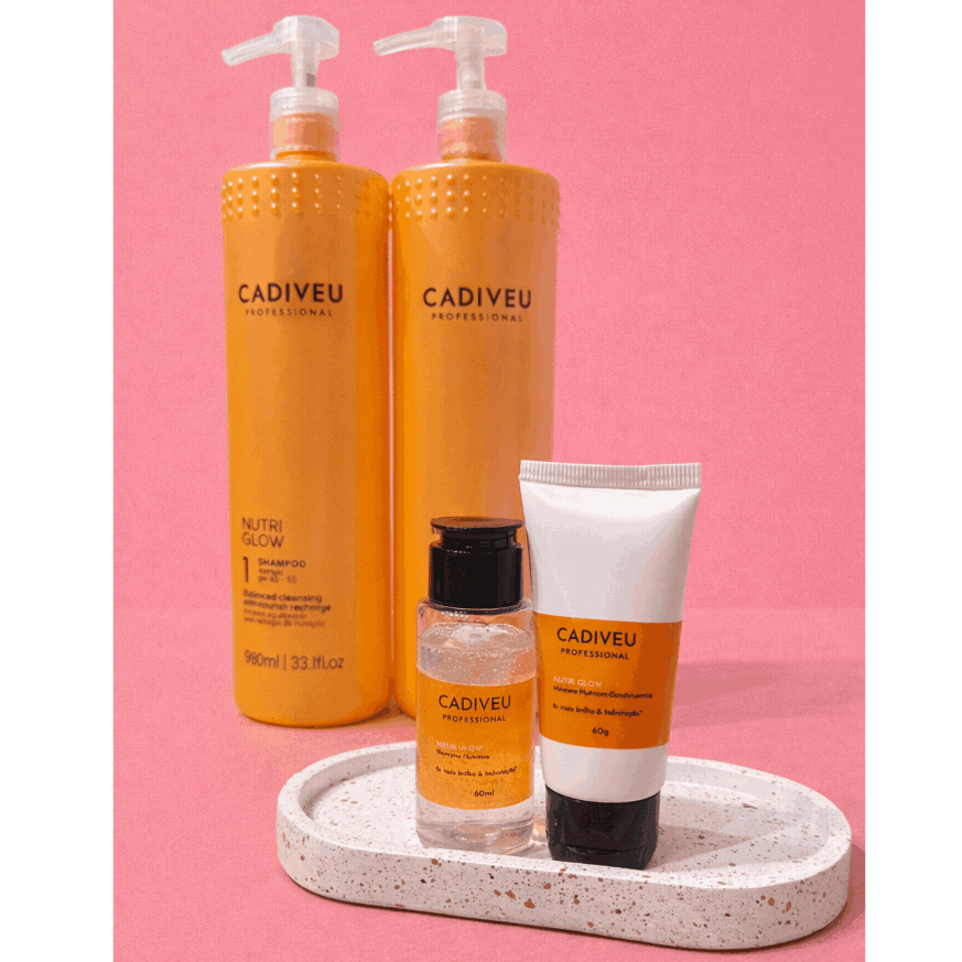 Combo Profissional Nutri Glow - Shampoo + Máscara Capilar (2x 60ml)
