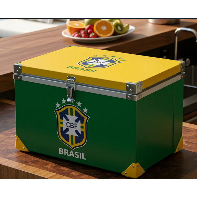 Caixa Térmica 30 Litros Copa do Mundo Seleção Brasileira