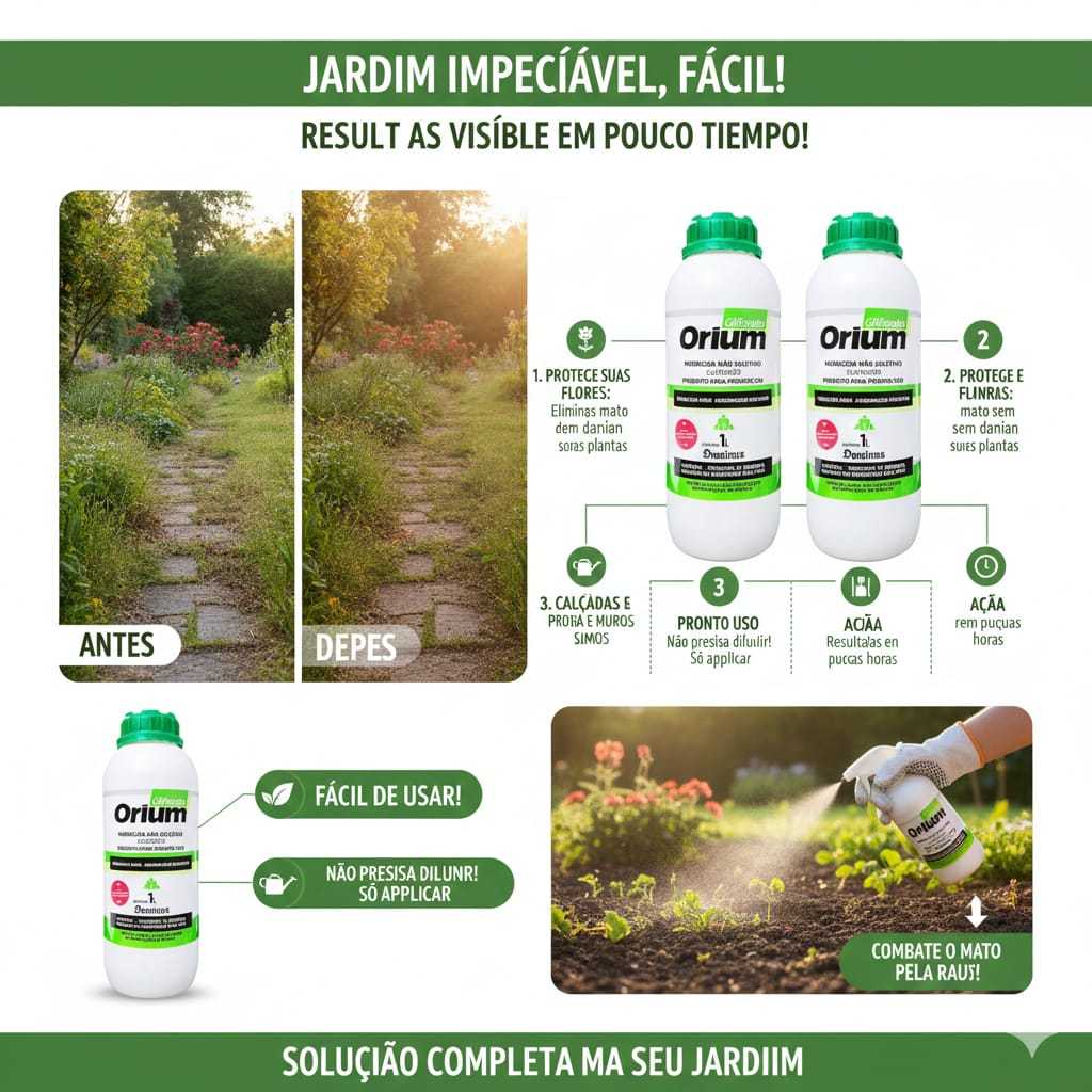 "Limpador de Solo", "Controlador de crescimento "Manutenção de Calçadas e canteiros.