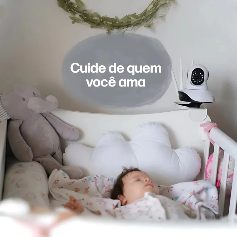 Câmera IP WiFi 360° Full HD com Visão Noturna e Áudio — foto 9