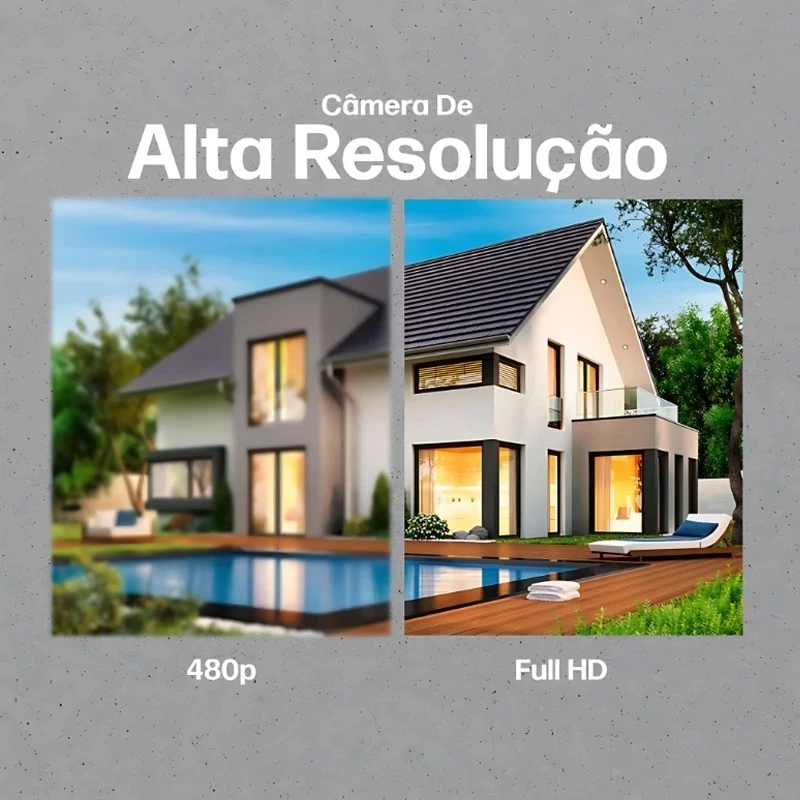 Câmera IP WiFi 360° Full HD com Visão Noturna e Áudio — foto 7