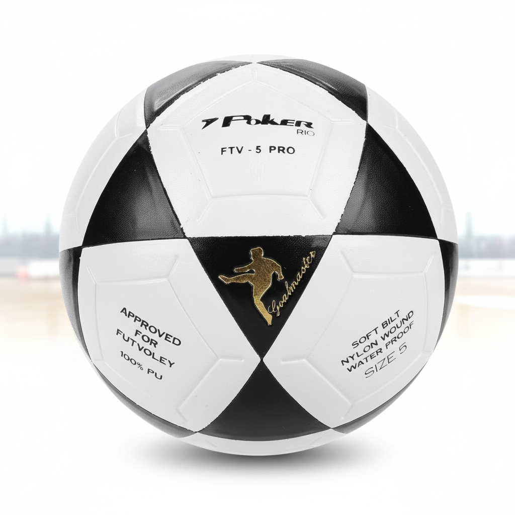 Bola de Futevôlei Poker Rio - Branco e Preto em Oferta na Shopee