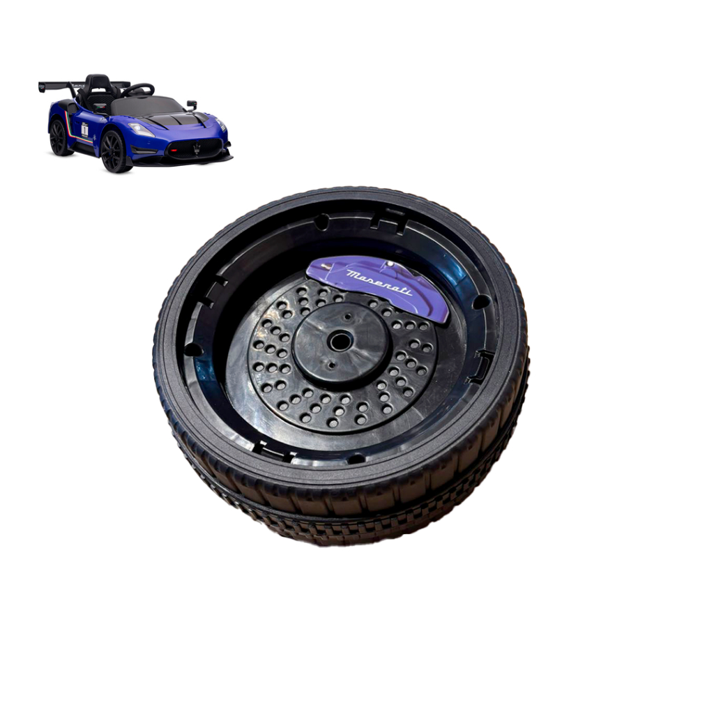 Roda Encaixe Pneu Carro Elétrico Maserati Brinquedos Bandeirante 12v Carrinho Rodinha Bucha Mancal Motriz HNR