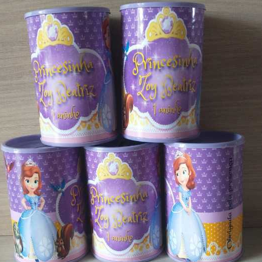 10 cofrinhos personalizado para festa infantil lembrancinha princesa Sofia