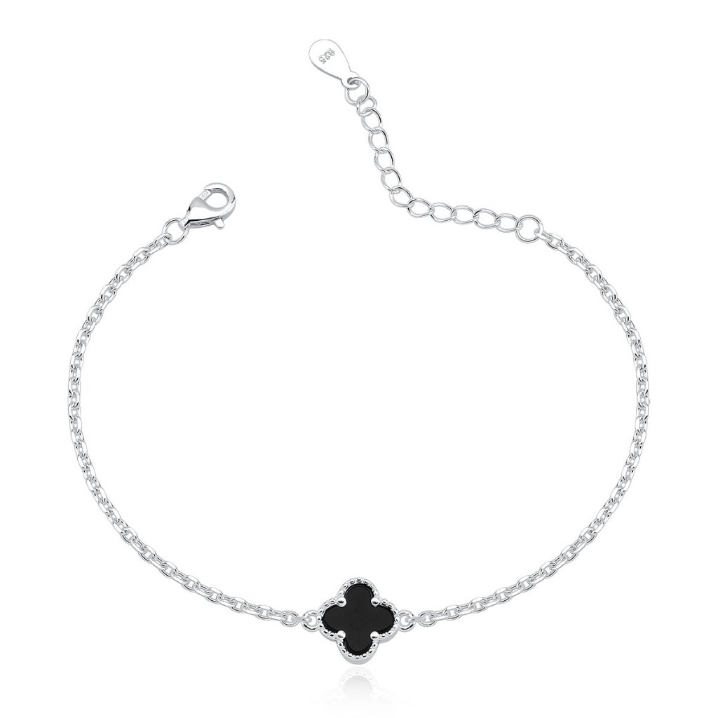Pulseira Feminina de Prata 925 Trevo com 9mm em Oferta na Shopee