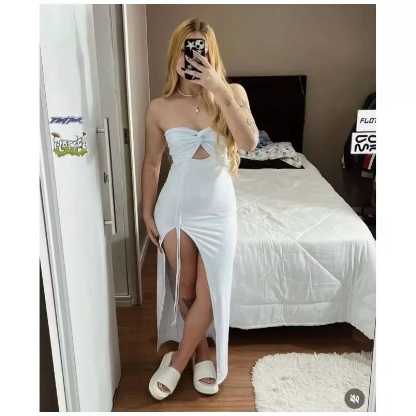 Vestido Feminino Elegante Suplex Premium Não Transparente Achadinho Shopee Moda 2026