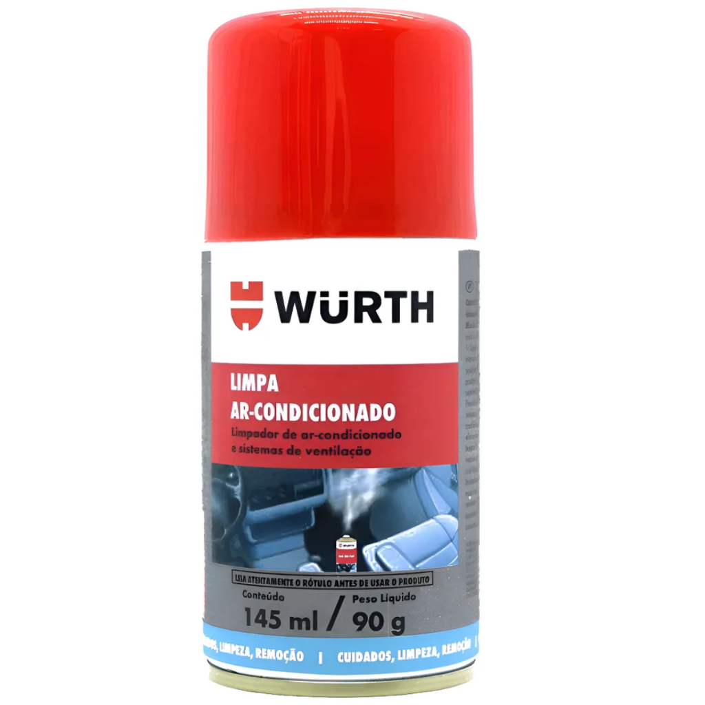 Limpa Ar Condicionado Higienizador Automotivo Wurth Carro Novo 145ml em Oferta na Shopee