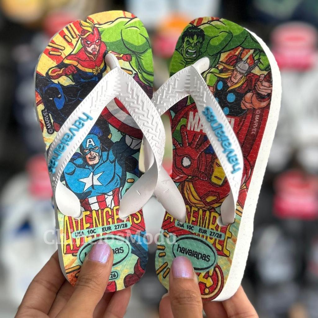 HAVAINAS CHINELOS KIDS TOP MARVEL II em Oferta na Shopee