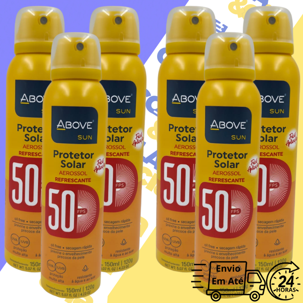 Kits Protetor Solar Above Fator 50 150ml Alta Proteção UVA e UVB em Oferta na Shopee