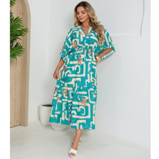 Vestido Morcego com Forro Interno Elastex na Cintura Laço Frontal Moda Evangélica Luxo Sofisticado em Oferta na Shopee