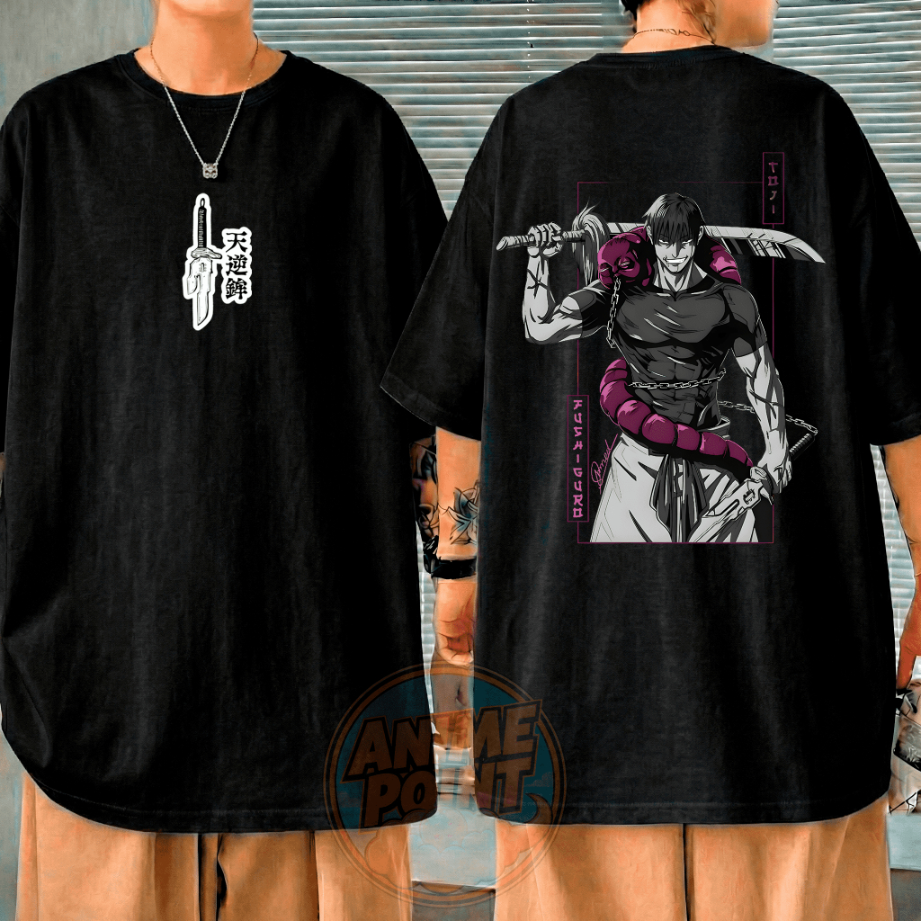 Camisa Camiseta Toji Fushiguro Jujutsu Kaisen 100% Algodão Confortável oversized  streetwear Anime Envio Imediato