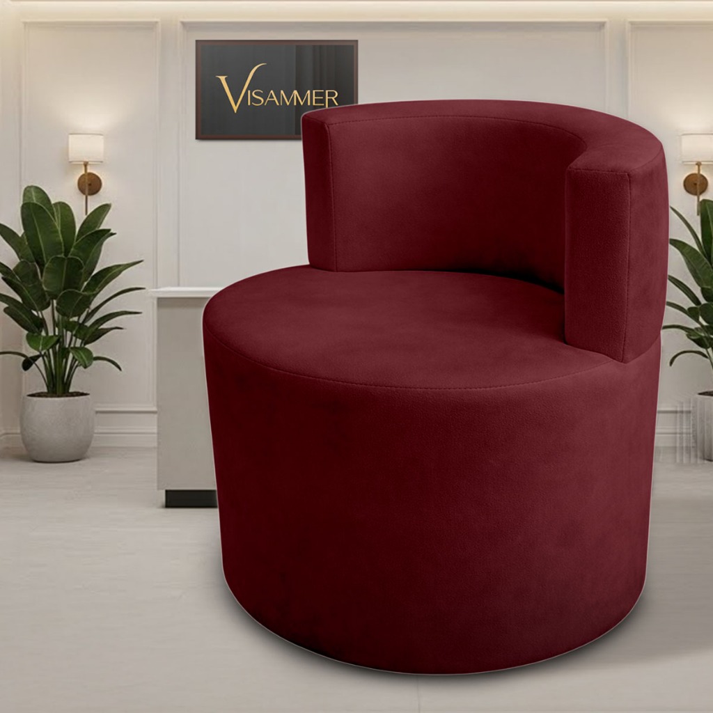Poltrona Luna Luxo Visammer Confortavél  Aconchegante  Belíssima  Para Recepção Sala  Espera  Closet em Oferta na Shopee