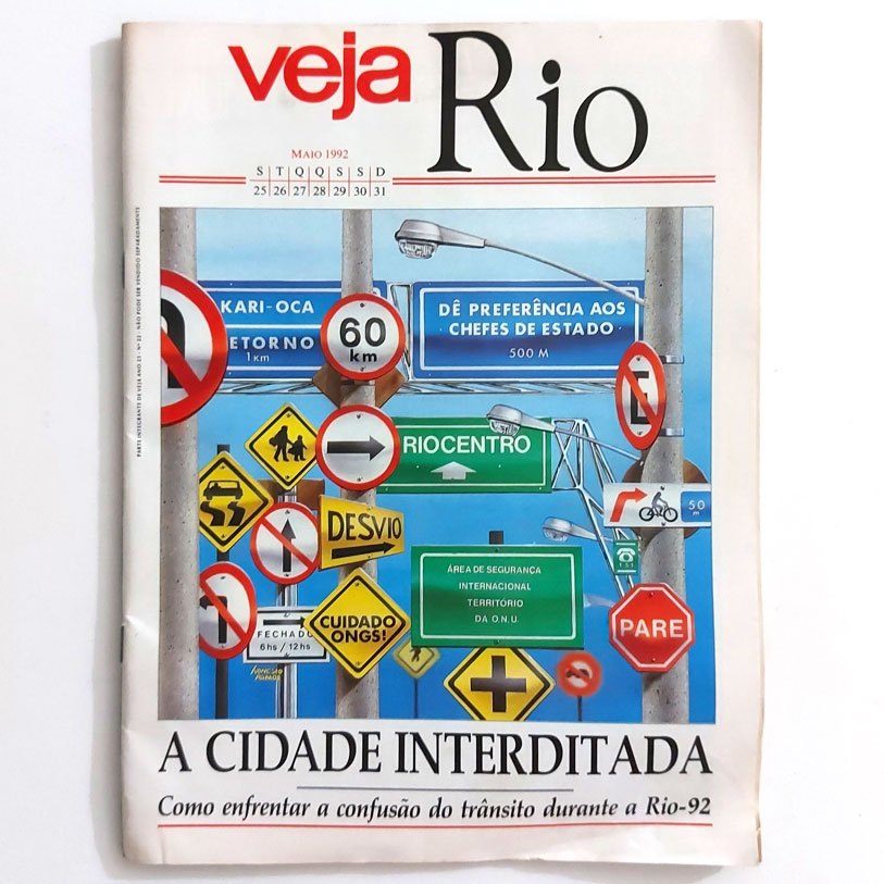 Revista Veja Rio Ano 25 N22 25/05/1992 A Cidade Interditada