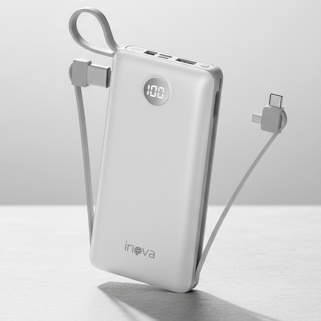 Carregador Power Bank 20000mAh Portátil Turbo Universal Carregamento Rápido