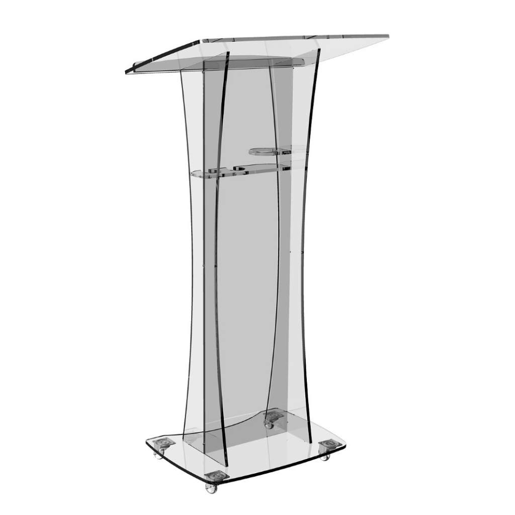 Púlpito em Acrílico 8mm Transparente Super Resistente para Igrejas e Convenções