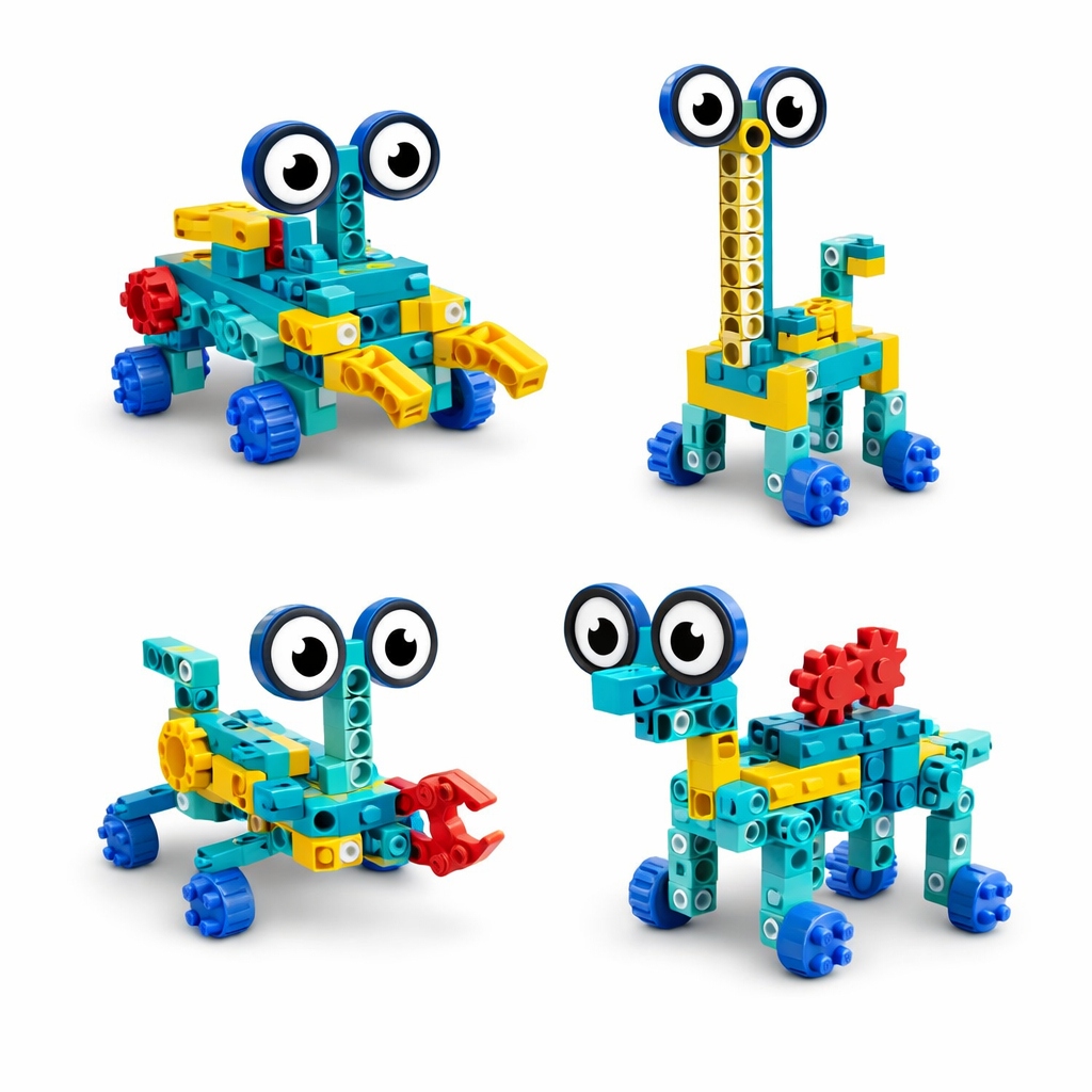 Blocos Magnéticos Com Movimento Mecânico Engrenagens Brinquedo Educativo infantil 71/250/344 Peças