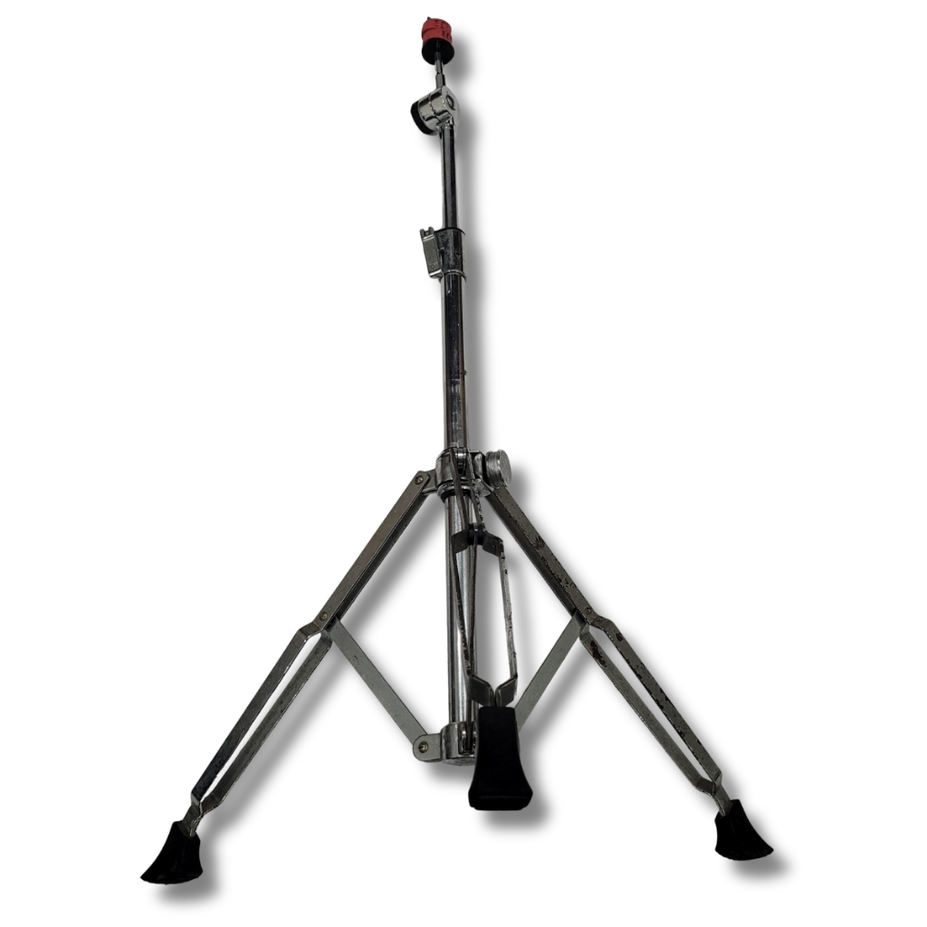 Estante de Prato Reto de Bateria Metal Cromado Bauer Usada