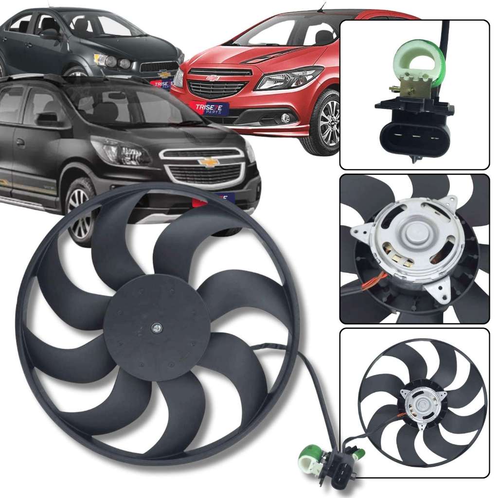 Ventoinha do Radiador GM Cobalt, Onix, Prisma e Spin em Oferta na Shopee