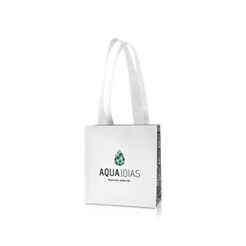 Embalagem sacola personalizada Aqua Joias pequena para presente