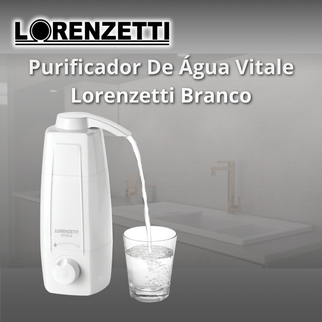 Purificador De Água Vitale Lorenzetti Branco - Ideal para sua Cozinha e Escritório