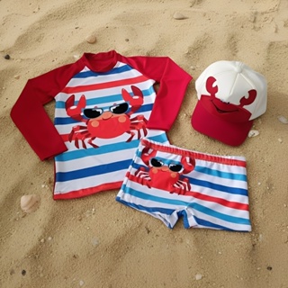 Roupa De Banho Infantil Menino Praia Verão Uv50+ Blusa Personagem + Boné Chapéu em Oferta na Shopee