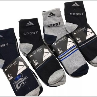 KIT ate 12 PARES DE MEIAS MASCULINA CANO LONGO ALGODÃO GROSSO ALTO MAX