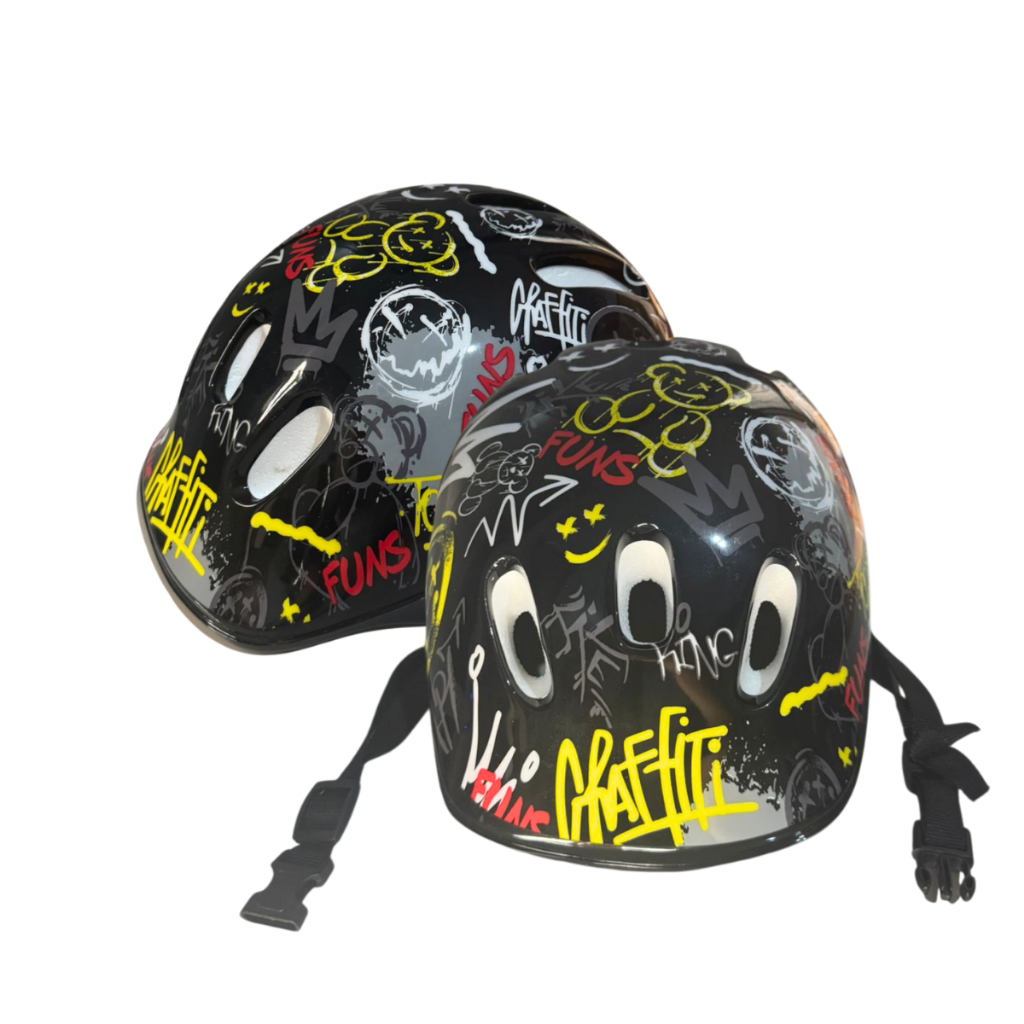 Detalhes do Kit Completo Proteção Infantil Com Capacete Joelheira Cotoveleira Munhequeira Skate Bike Patins