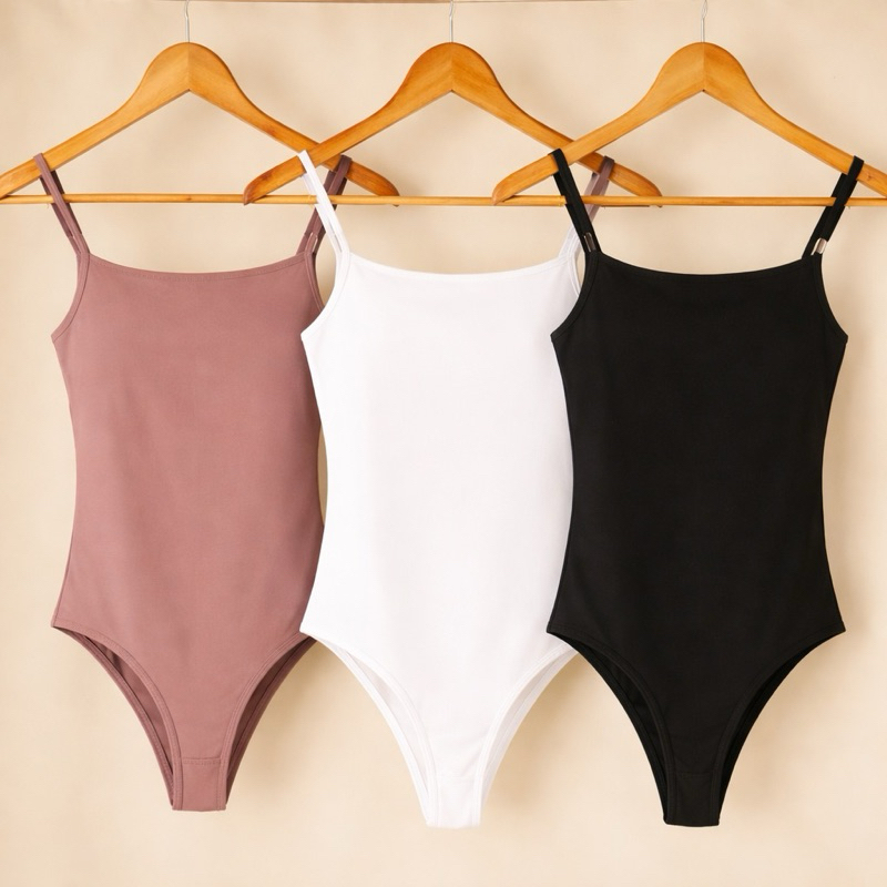 Body Feminino Alça Fina Decote reto Casual, Suplex Forro Duplo Básico em Oferta na Shopee