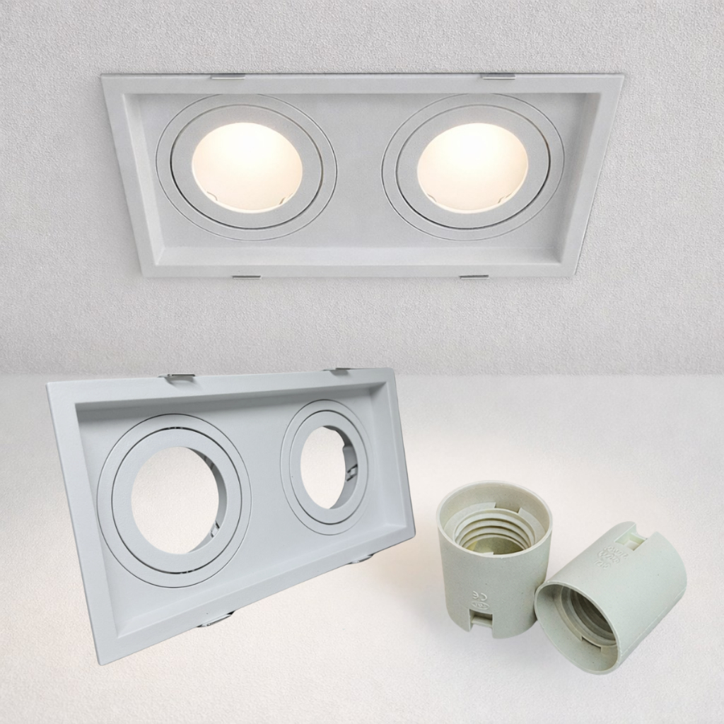 Spot Embutido Recuado PAR20 Duplo Branco Moon