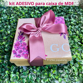 Kit 15 ADESIVOS Fúcsia para CAIXA DE MDF convite padrinhos