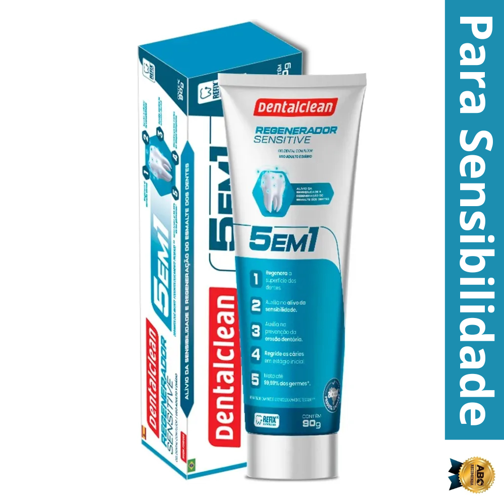 Gel Dental Regenerador 90g Pasta de Dente Regenerador Sensitive Dentalclean