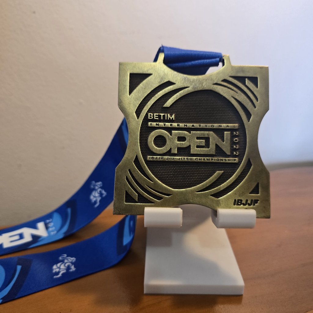 Medalha de jiu jitsu Terceiro Lugar Campeonato -  Betim International Open 2022