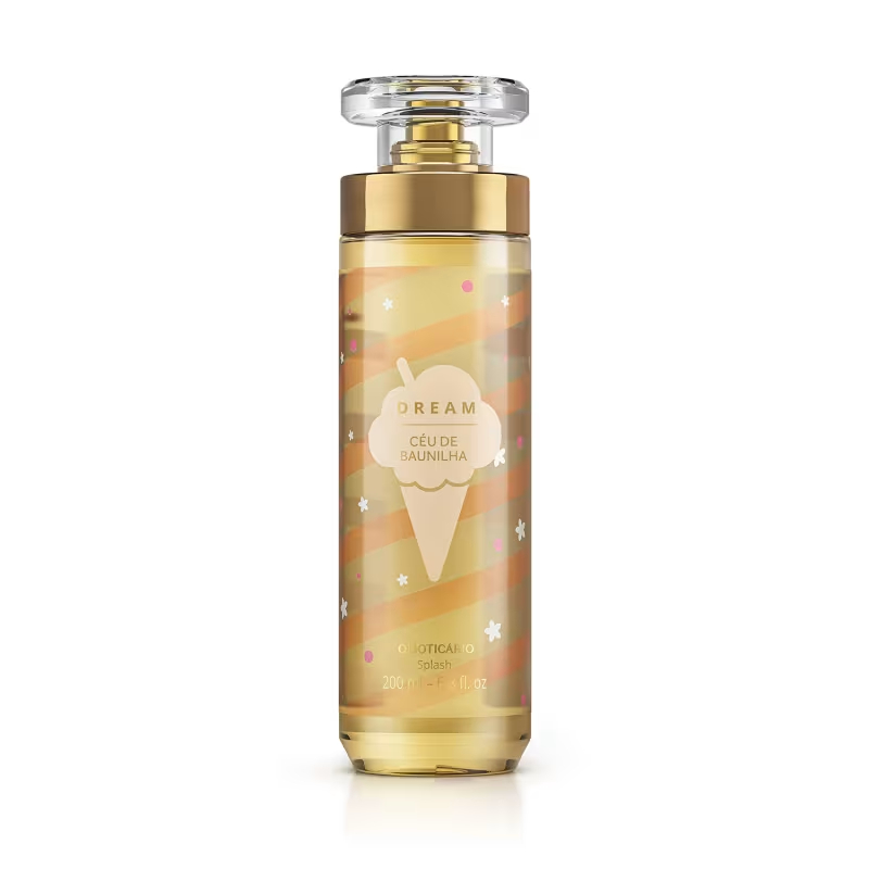 Body Splash Desodorante Colônia Dream Céu de Baunilha 200ml em Oferta na Shopee