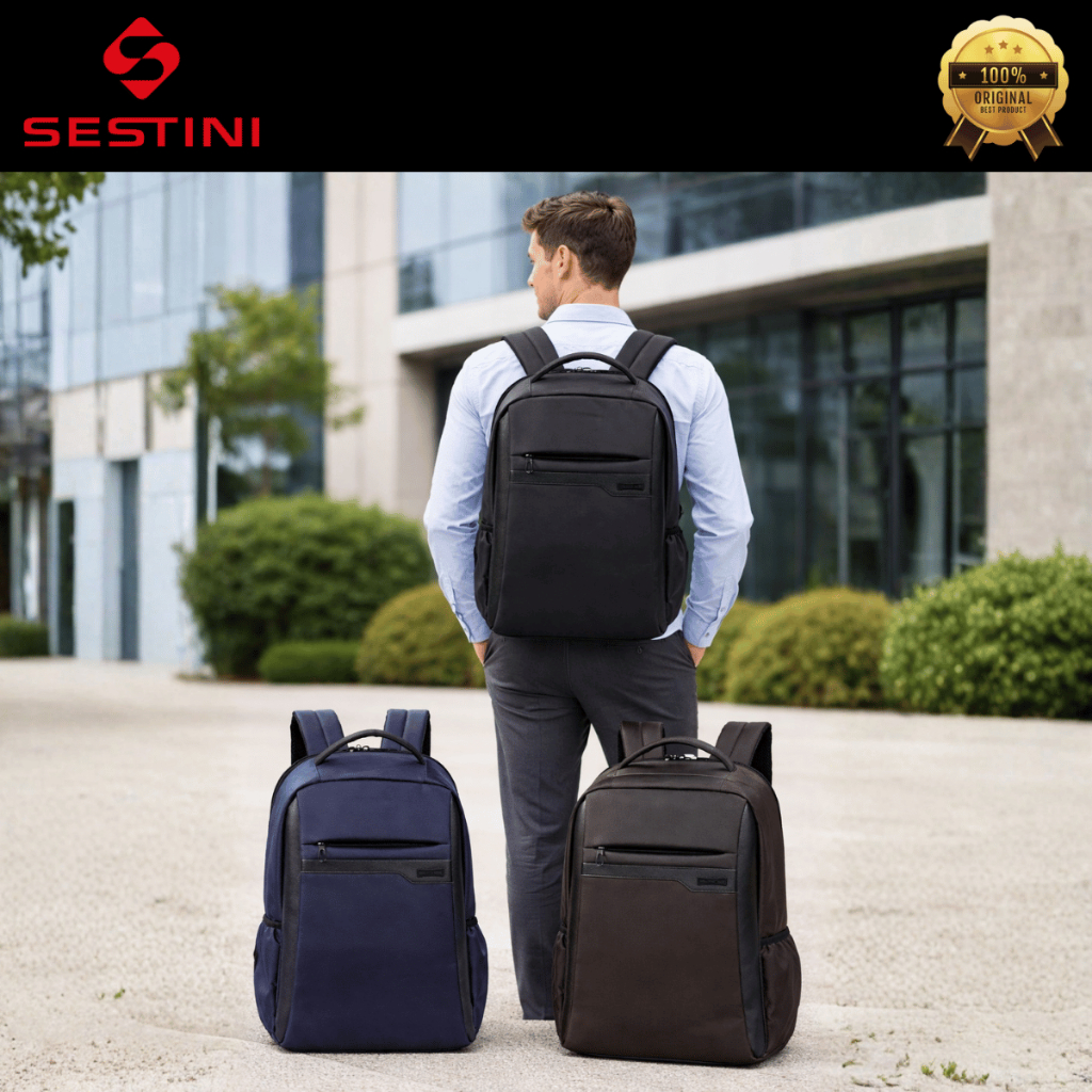 Mochila Slim para Notebook Prime Executivo Escritório Resistente Unissex Sestini Original