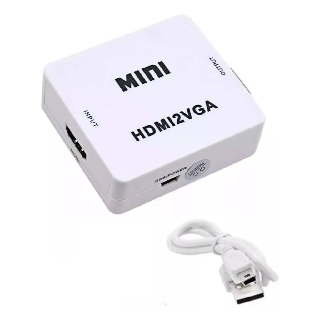 Adaptador Conversor De Hdmi Para Vga Com Áudio Monitor Tv em Oferta na Shopee