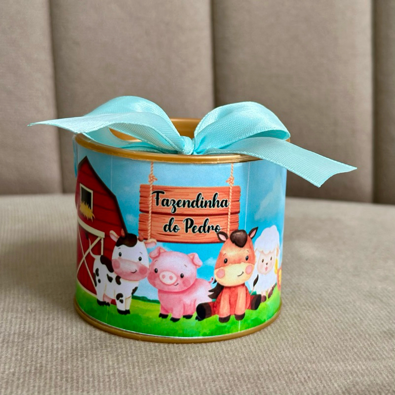 kit Tubolata personalizadas 5x6 - Lembrancinha de aniversário Fazendinha TODOS OS TEMAS