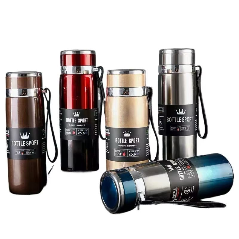 Garrafa Térmica 1L Inox – Modelo Premium com Alça