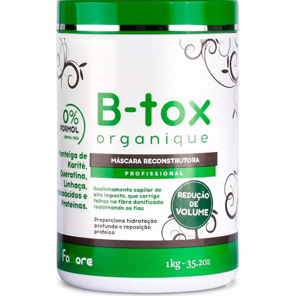 Botox Orgânico Sem Formol Fattore 1kg