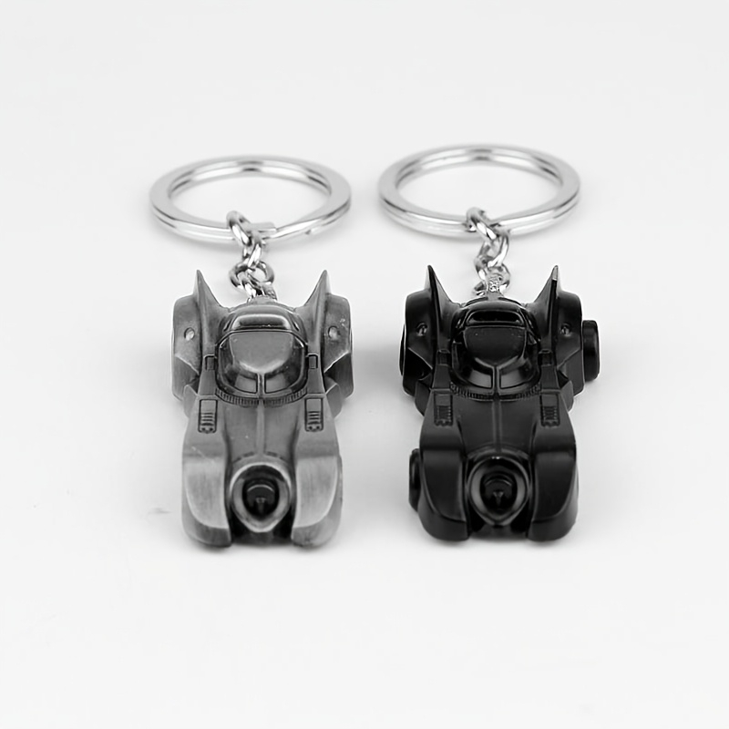 Chaveiro de Argola Batmóvel 1989 Geek DC Batman Carro Preto ou Prata Acessório Super Herói