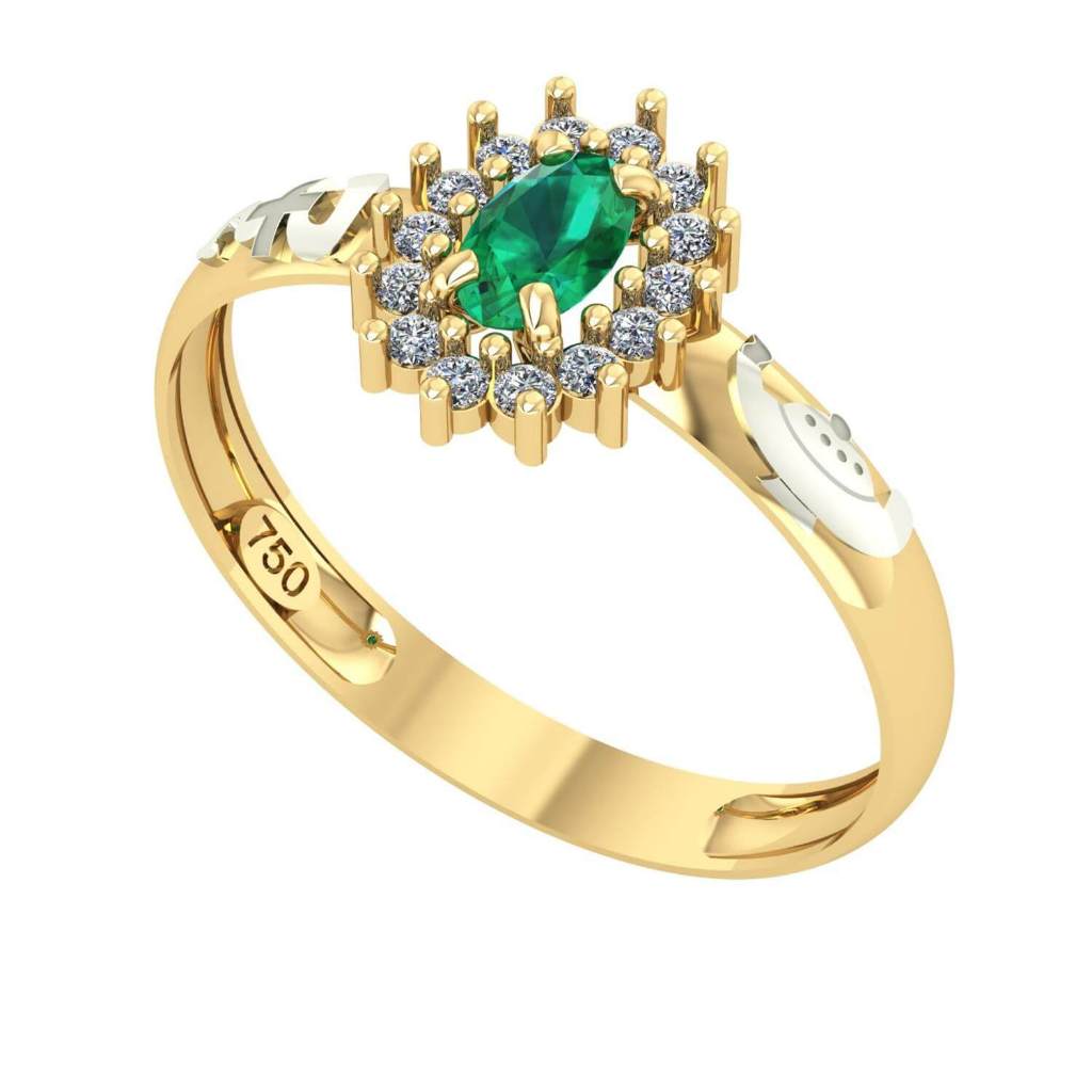 Anel de Formatura Oval Enfermagem Ouro 18k/750