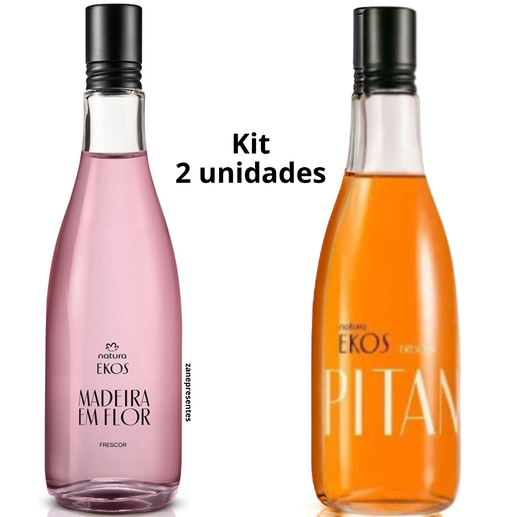 Kit 2 Natura Perfume Desodorante Colônia Ekos Frescor 150 ml - Madeira em Flor e Pitanga