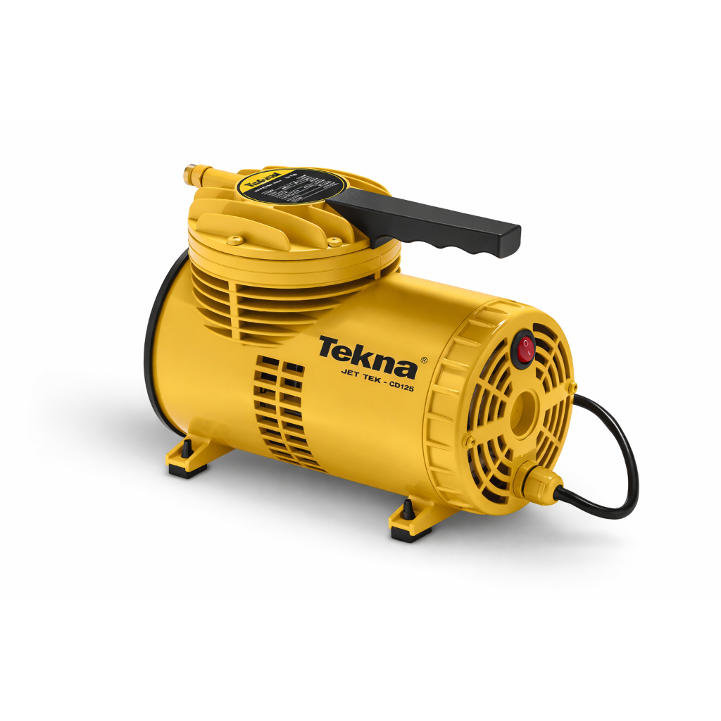 Compressor de Ar Direto Portátil Tekna CD1251BK 60Hz Amarelo BIVOLT