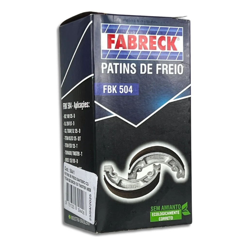 PATIN FREIO 2000-150BIZ-BROS DIANT FABRECK