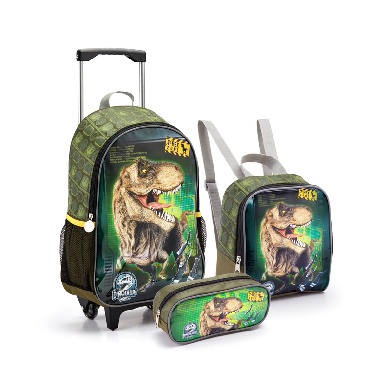 KIT ESCOLAR DE CARRINHO MASCULINO 17”/ KIT ESCOLAR