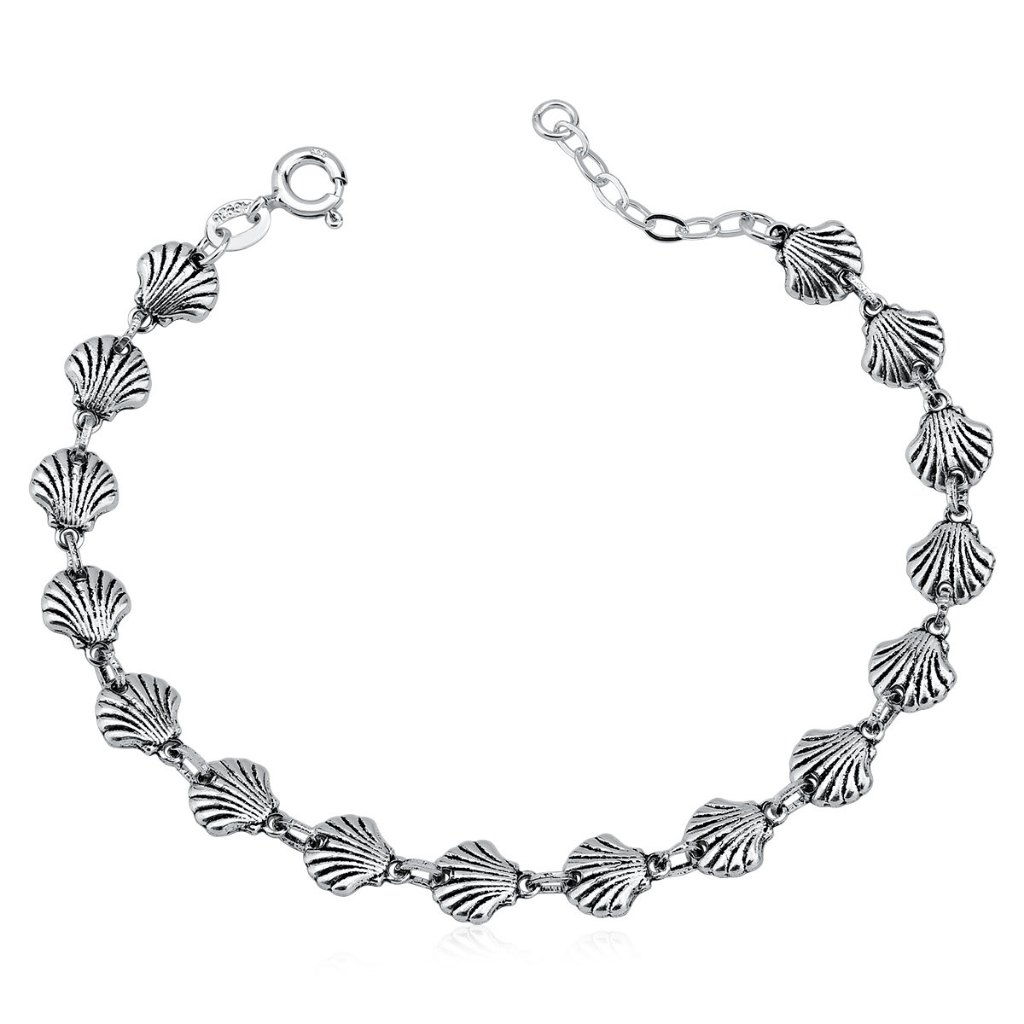 Pulseira Bali Conchas do Mar em Prata 925 em Oferta na Shopee