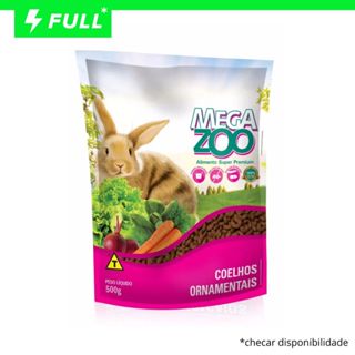Ração Super Premium Megazoo COELHO ORNAMENTAIS 500GR ADULTO em Oferta na Shopee